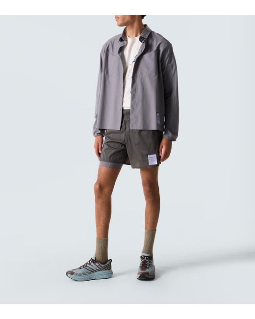 Satisfy Gray Techsilk 5" Running Shorts for men