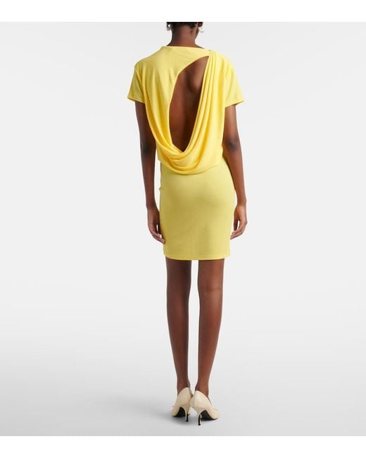 Jacquemus Yellow Mistral Minidress