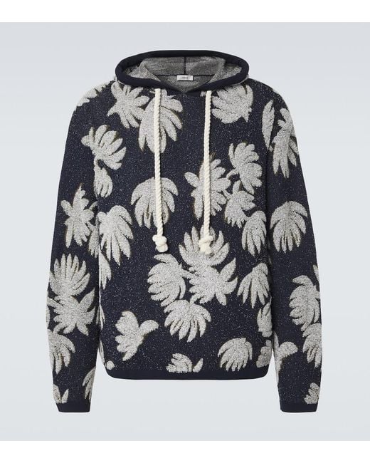 Commas Gray Jacquard Terry Hoodie for men