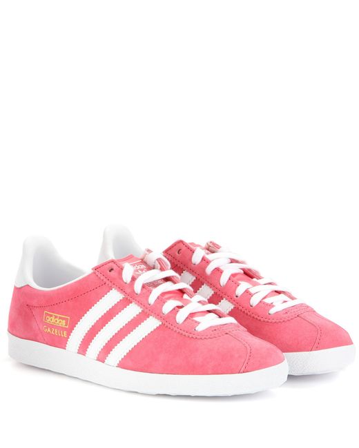 Adidas Originals Pink Gazelle Og Suede Sneakers