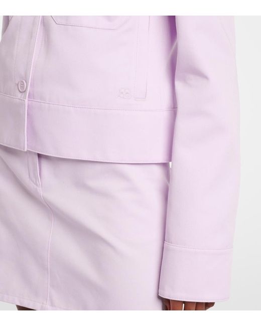 Courreges Purple Logo Jacket