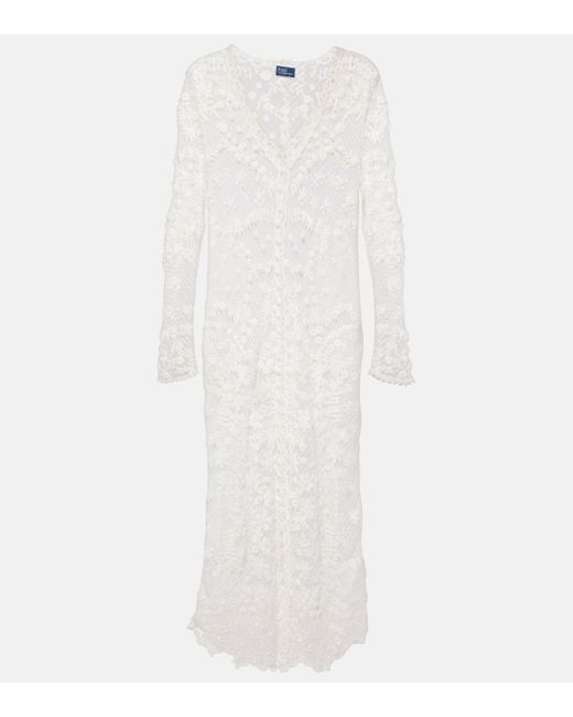 Robe en coton Polo Ralph Lauren en coloris White