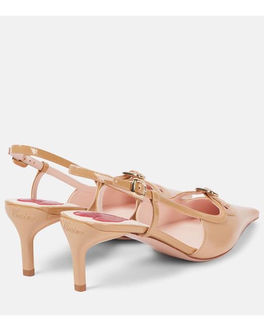 Roger Vivier Pink Viv' Canard 55 Slingback Pumps
