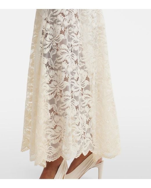 Rabanne White Lace Maxi Dress