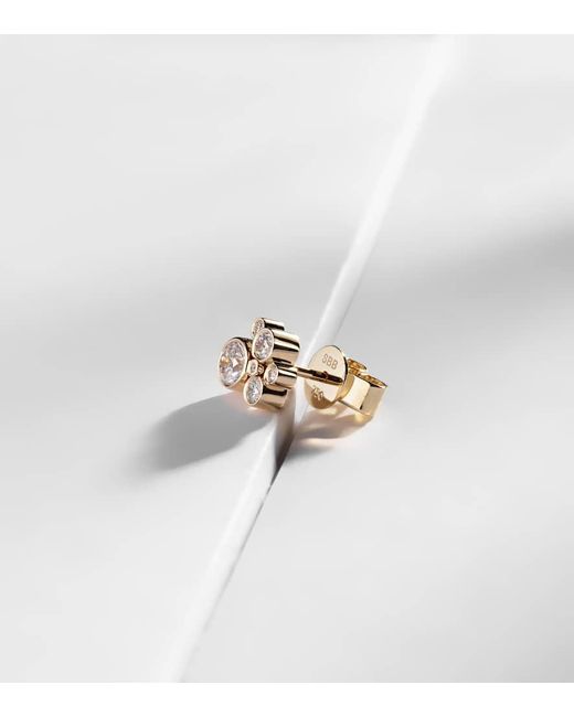 Sophie Bille Brahe White Bisou Diamant 18Kt Single Earring With Diamonds