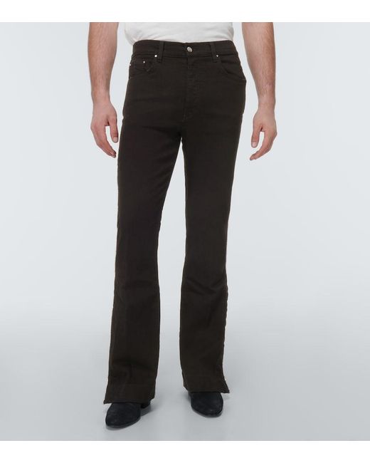 Amiri Black Embellished Bootcut Jeans for men