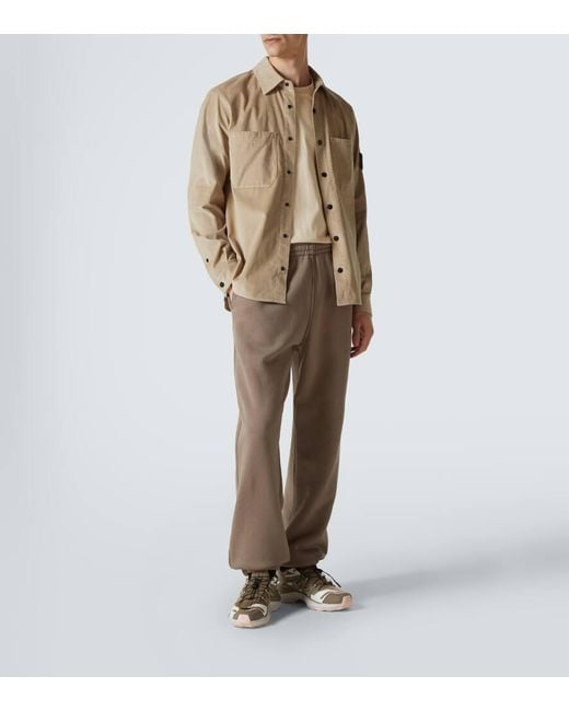 Stone Island Hemd Compass Aus Baumwoll-Cord in Natural für Herren