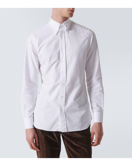 Camisa de algodon Lardini de hombre de color White