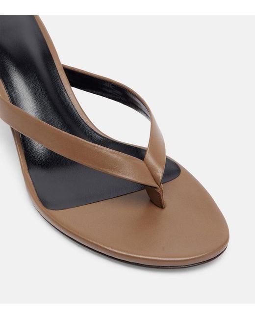 Jude Brown Rooty Leather Thong Sandals
