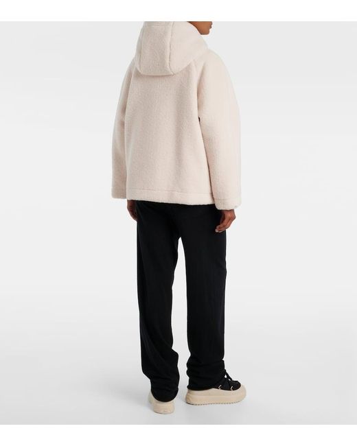 Moncler Natural Yushan Fleece Down Jacket