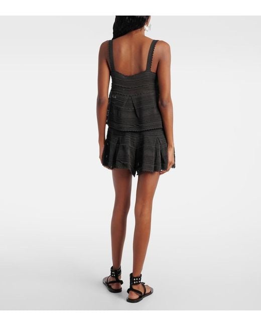 Zimmermann Black Lucky Lace Top