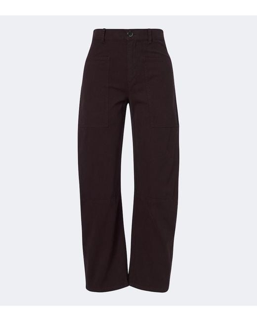 Velvet Brown Brylie Barrel-Leg Jeans