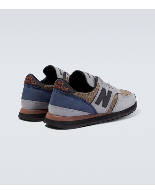 New Balance Made In Uk 730 Leather Sneakers in Blue for Men | Lyst Australia