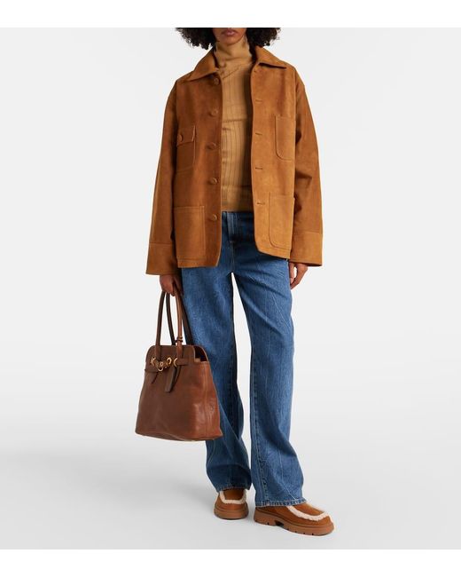 Inuikii Brown Biker Suede Snow Boots