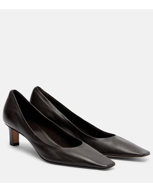 The Row Black Pumps Carla 45 Aus Leder