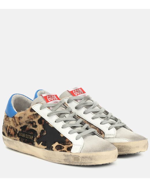 Sneakers Superstar in pelle e cavallino di Golden Goose Deluxe Brand in Multicolor