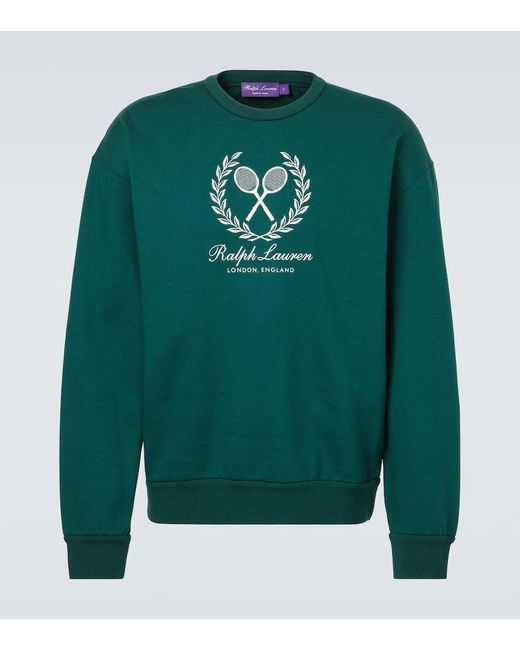 Ralph Lauren Sweatshirt Aus Baumwolle Und Kaschmir in Green für Herren