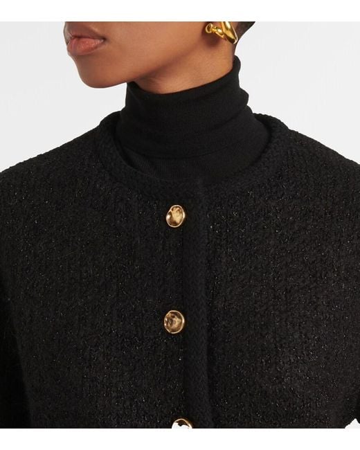 Altuzarra Black Napoline Knitted Cropped Jacket