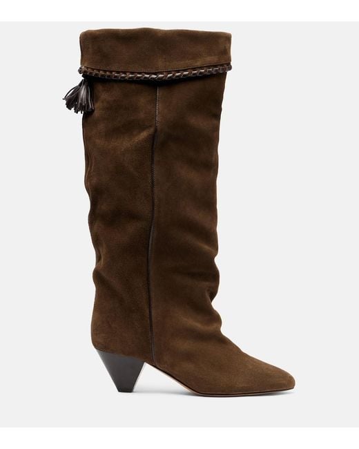 Botas Altas Elita De Ante Isabel Marant de color Brown