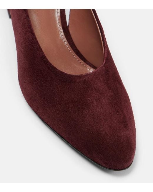 Paris Texas Red Lavinia 50 Suede Slingback Pumps
