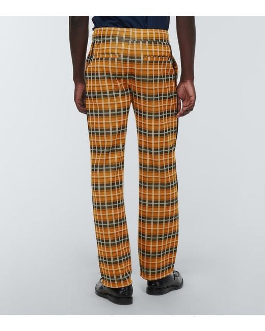 Wales Bonner Multicolor Samuel Checked Track Pants for men