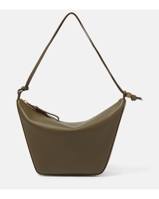 Loewe Metallic Hammock Mini Leather Shoulder Bag