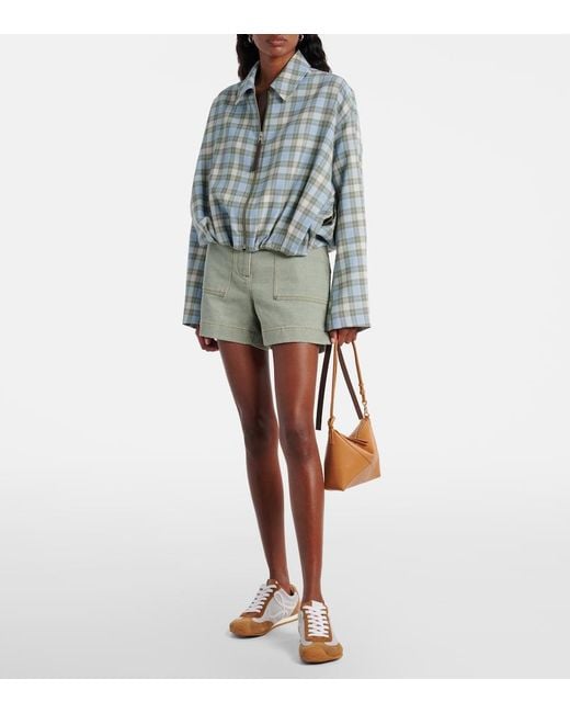 Loewe White Puzzle Fold Leather Shoulder Bag
