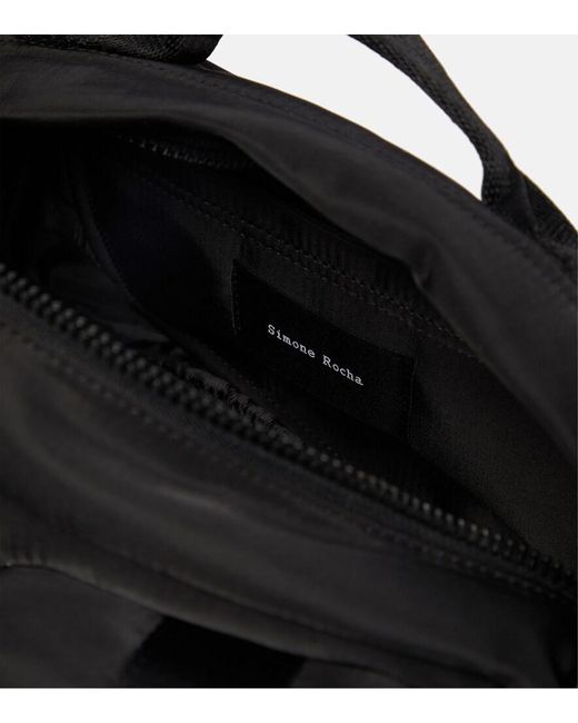 Simone Rocha Black Verzierte Schultertasche Classic Bow