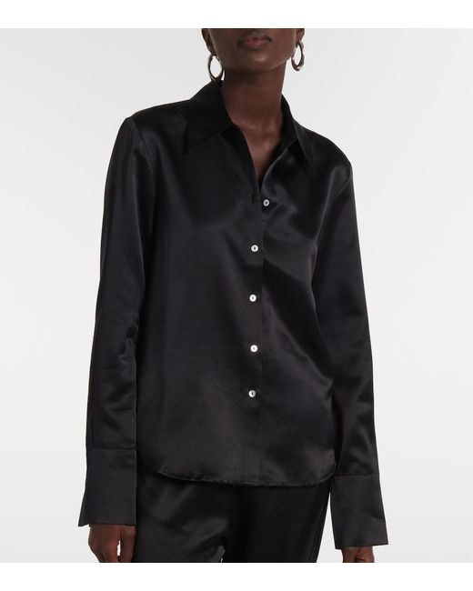 Asceno Black Tulum Silk And Wool Shirt