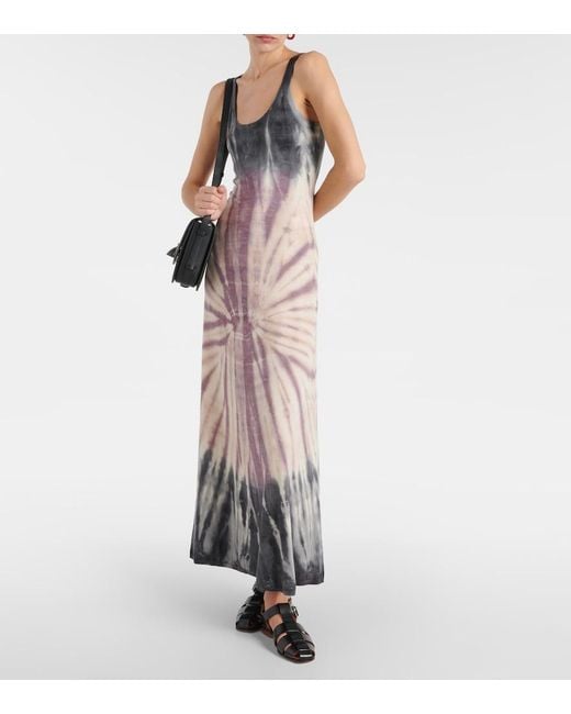 Gabriela Hearst Natural Beca Tie-Dye Cashmere And Silk Maxi Dress