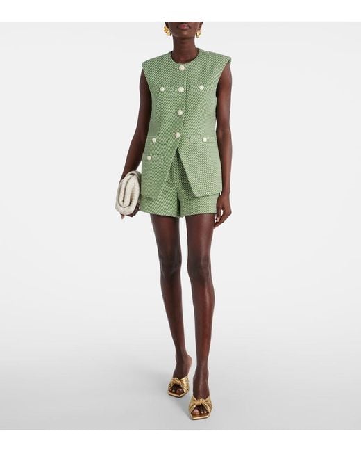 Veronica Beard Green Jazmin Short