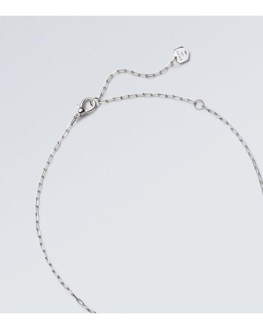 SHAY Blue 18Kt Id Pendant Necklace With Pave Diamonds for men
