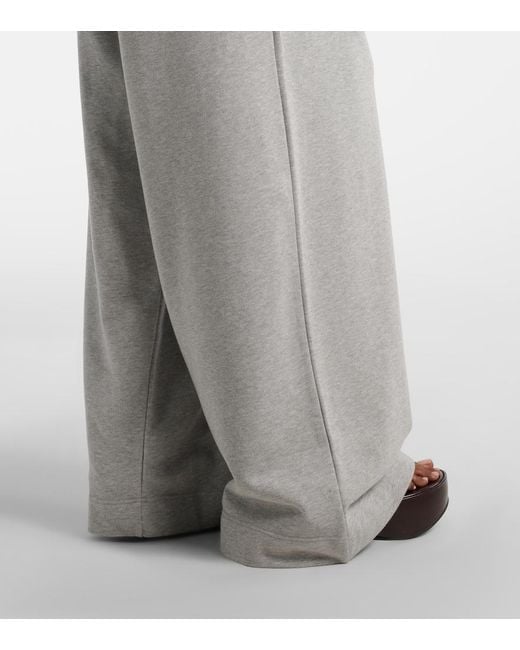 Dries Van Noten Gray Cotton Jersey Sweatpants