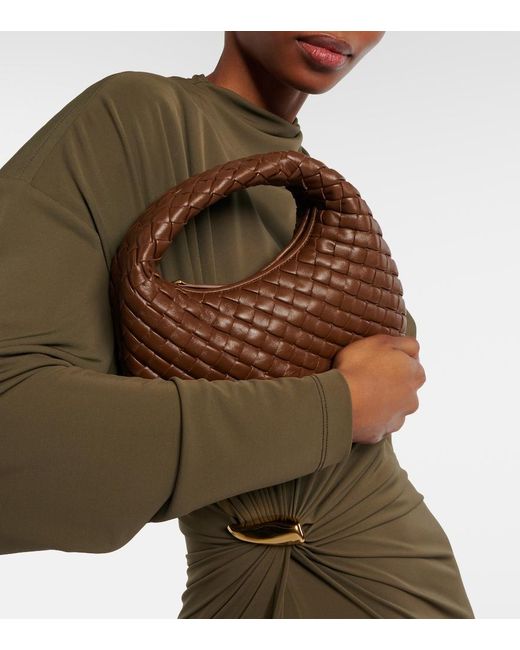 Bottega Veneta Brown Henkeltasche Baby Veneta Aus Leder