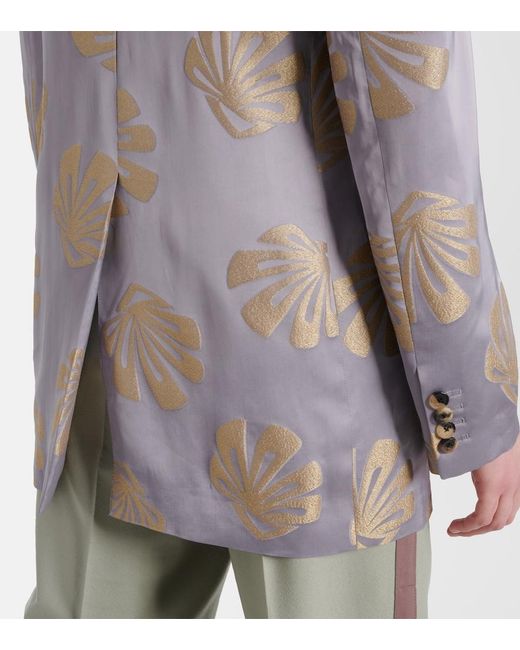 Dries Van Noten Gray Coats & Jackets