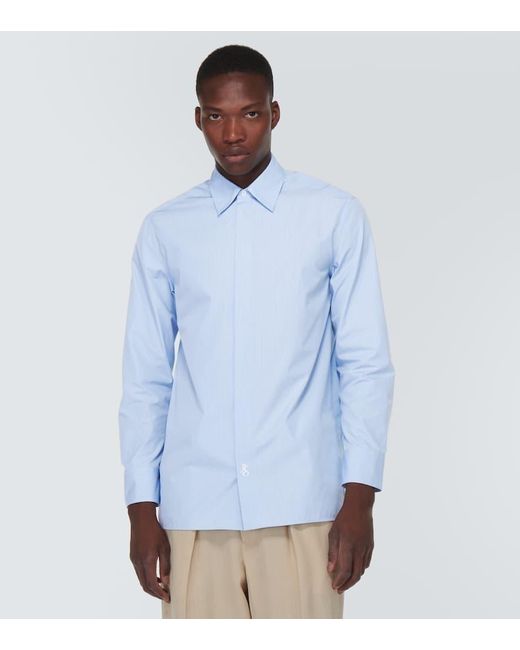 Jil Sander Hemd Aus Baumwolle in Blue für Herren