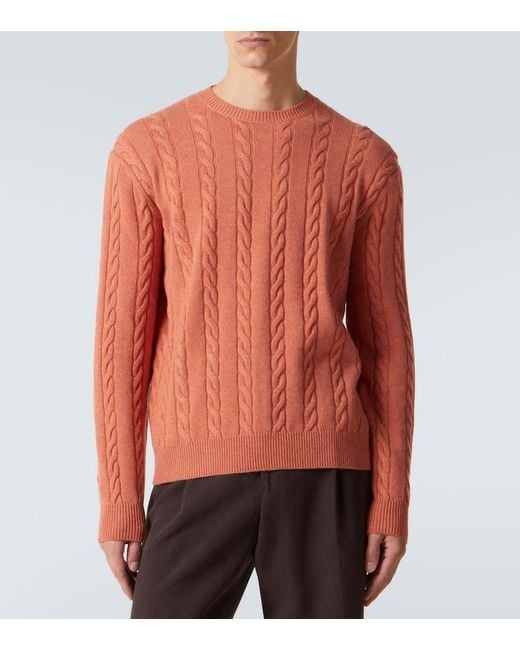 Pullover Cedar di Loro Piana in Orange da Uomo