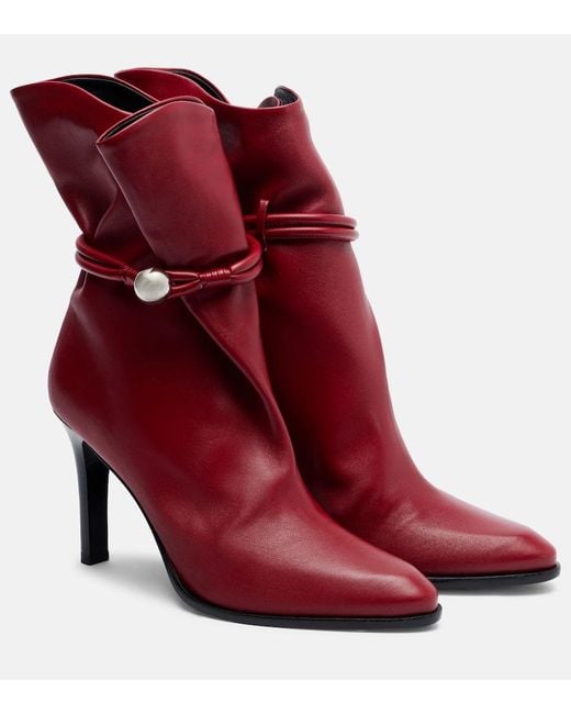 Isabel Marant Red Lolya Boot