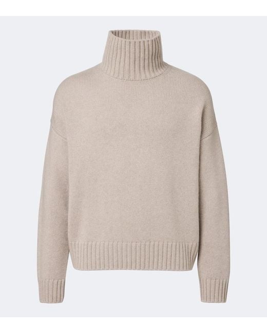 Lisa Yang Natural Olai Cashmere Turtleneck Sweater for men