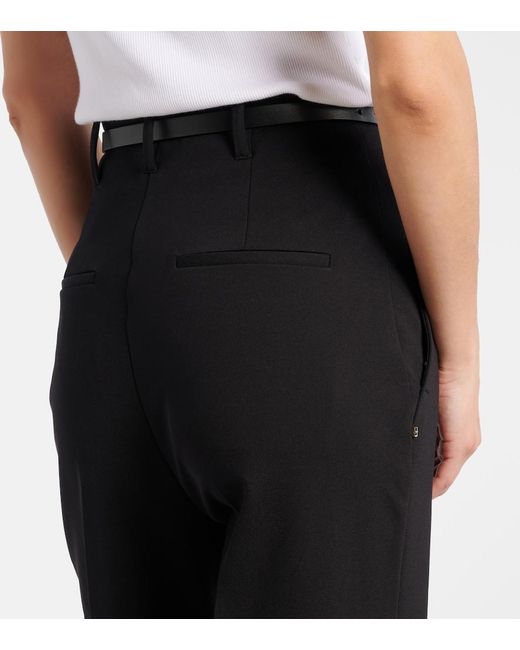 Sportmax Black Texas High-Rise Flared Pants