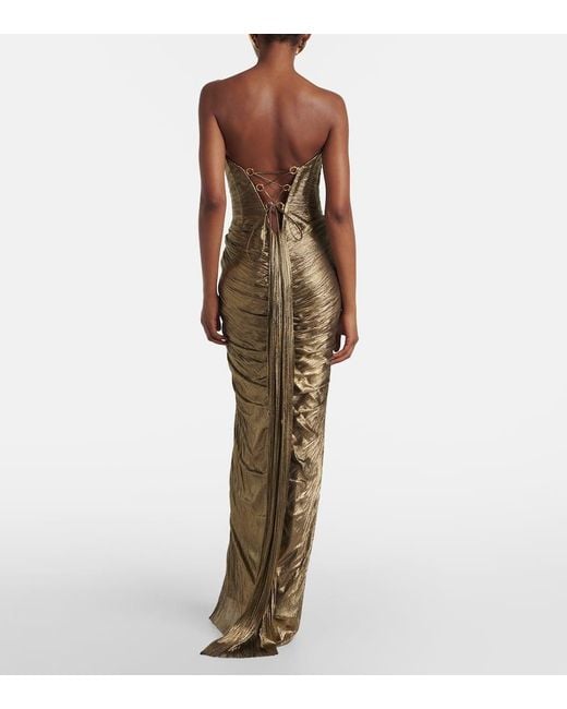Robe Longue Bustier Alessandra En Soie Maria Lucia Hohan en coloris Green