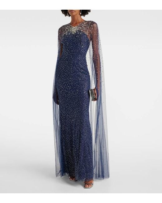 Jenny Packham Blue Robe Mabel Mit Kristallen