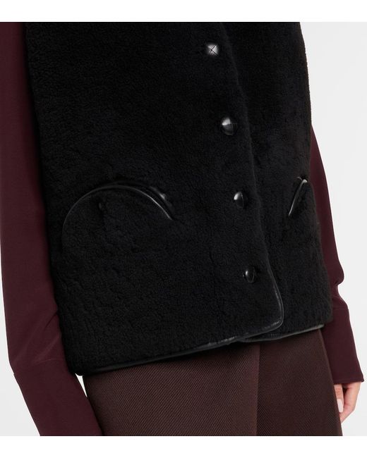 Blazé Milano Black Weste Gliss Aus Shearling