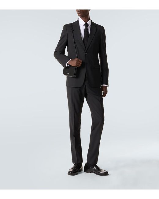 Prada Black Leather Loafers for men