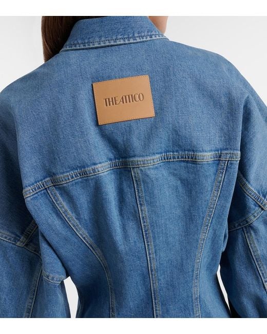 The Attico Blue Denim Minidress