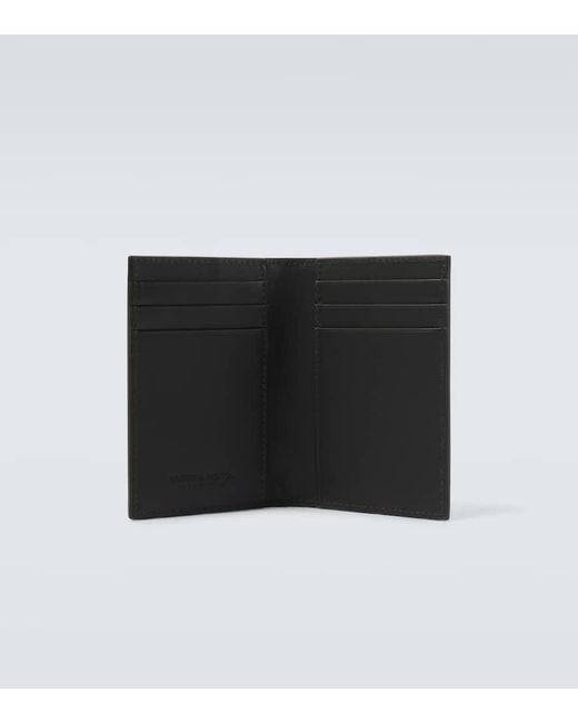 Bottega Veneta Black Intrecciato Leather Wallet for men