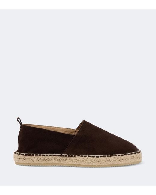 Frescobol Carioca Brown Helio Suede Espadrilles for men