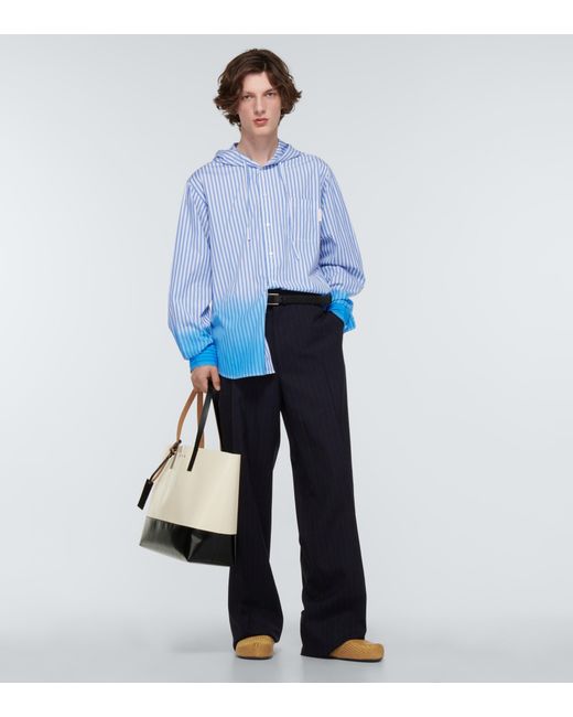 Marni Cotton Hand-dyed Hooded Shirt in 
