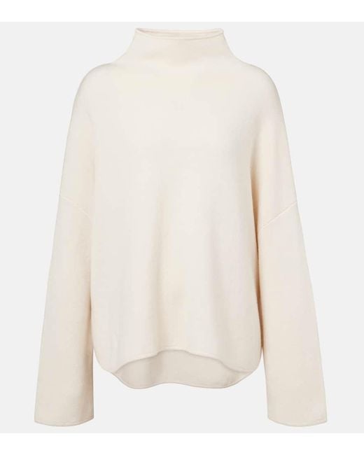 Jardin Des Orangers White Pullover Aus Wolle Und Kaschmir