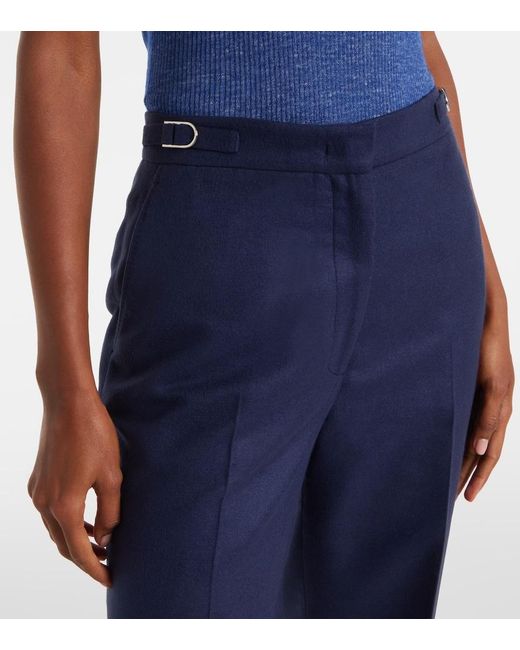 Gabriela Hearst Blue Vesta Silk Flared Pants